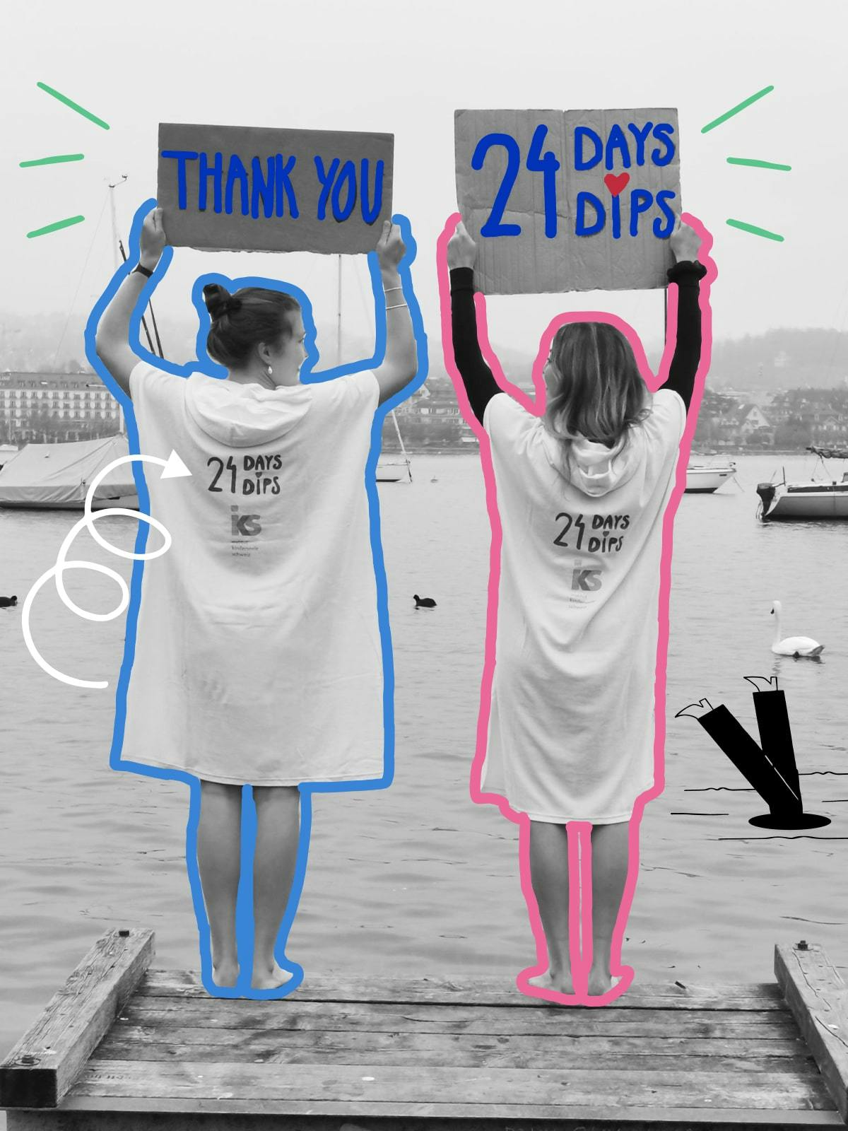 24 Days 24 Dips Mona and Kristin Danke